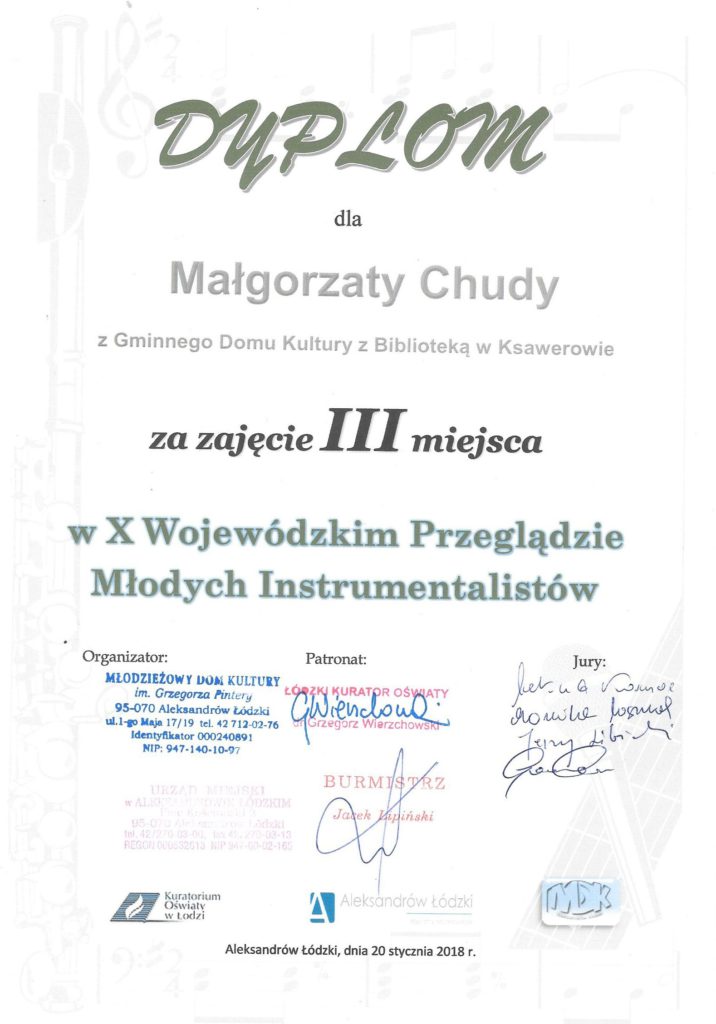 dyplom małgorzata chudy