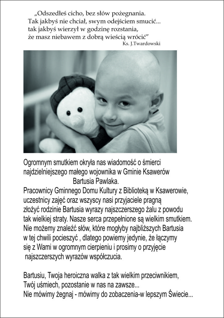 pożegnanie Bartusia