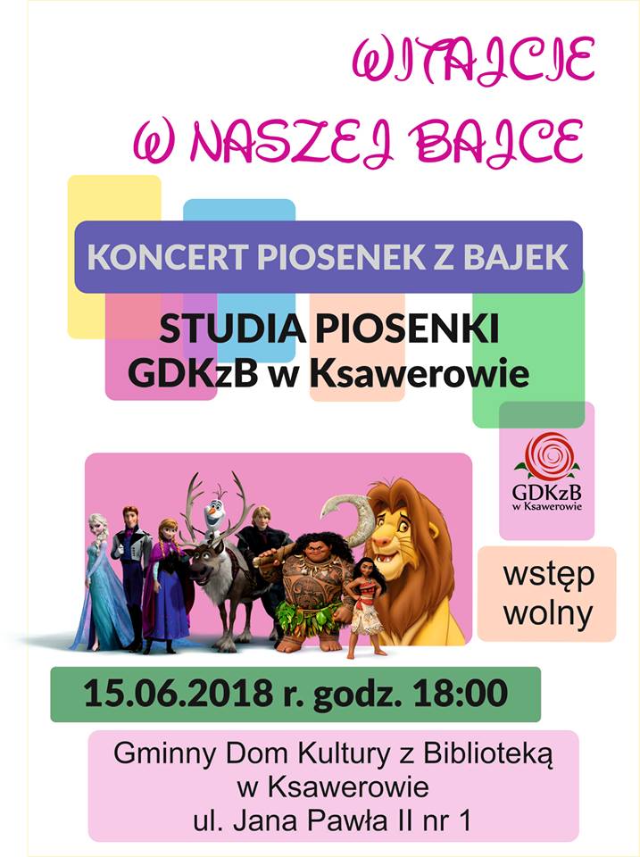 Zaproszenie na koncert Piosenki filmowej 