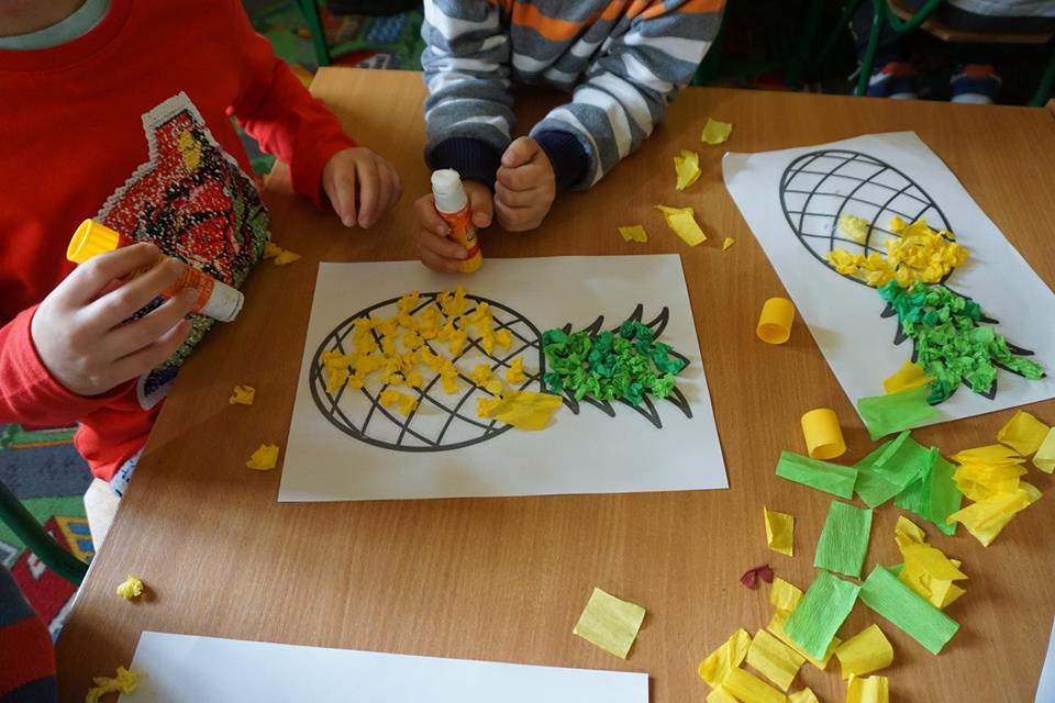 wyklejanki ananas
