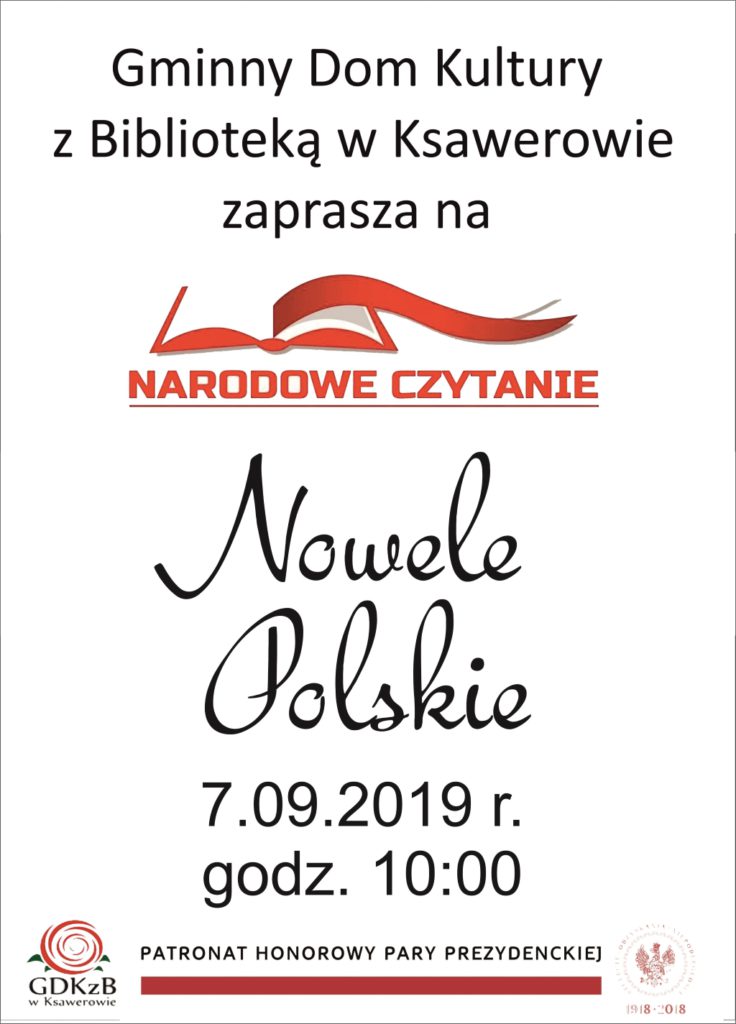 Zaproszenie na narodowe czytanie