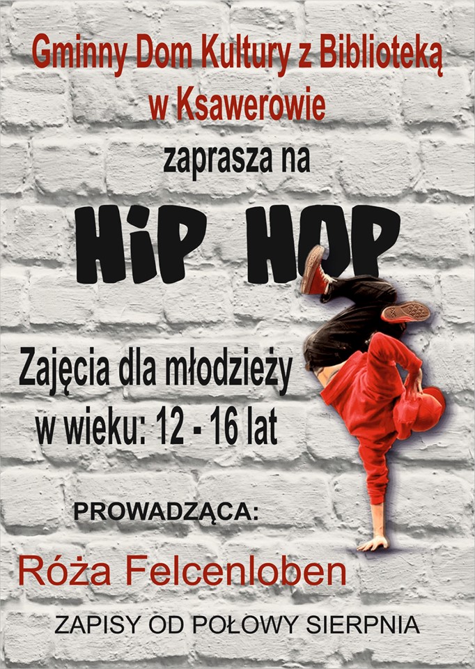 zapisy na hip hop, taniec z Różą Felcenloben